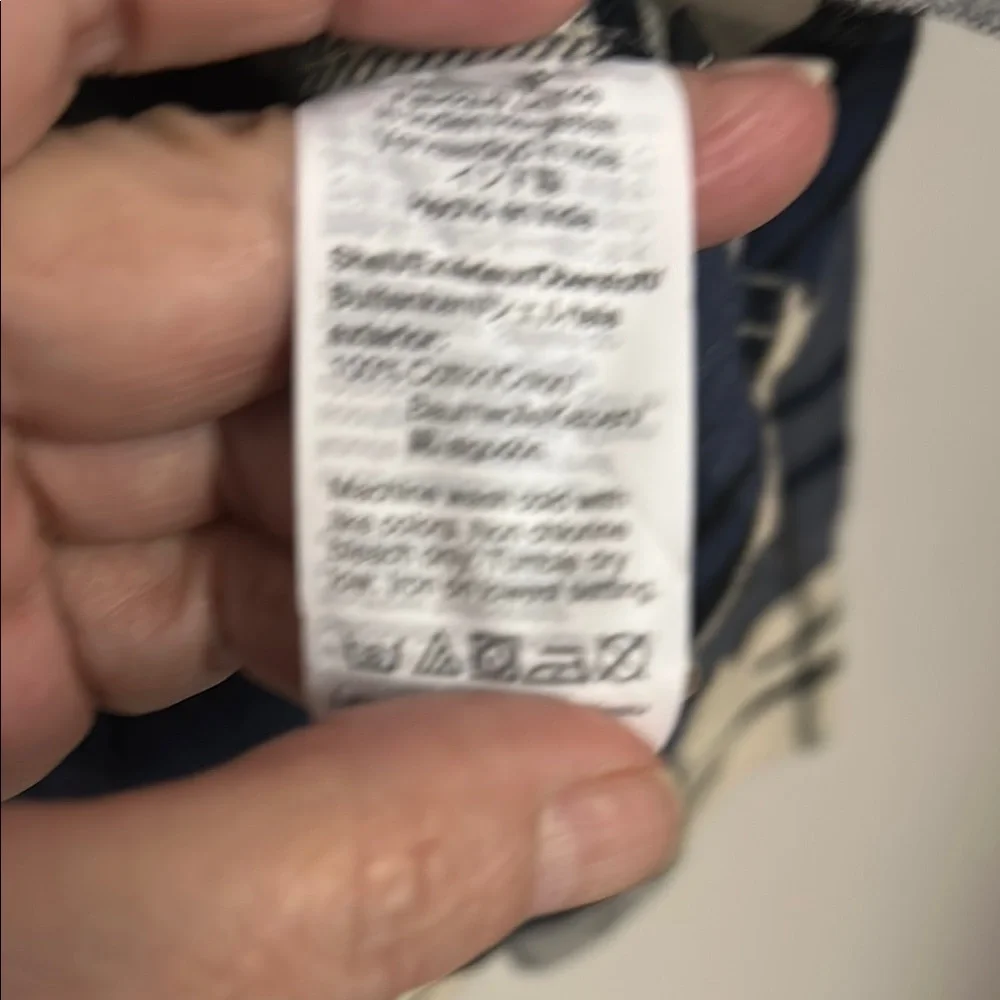 J. Crew Blue and White Casual Button Down Shirt